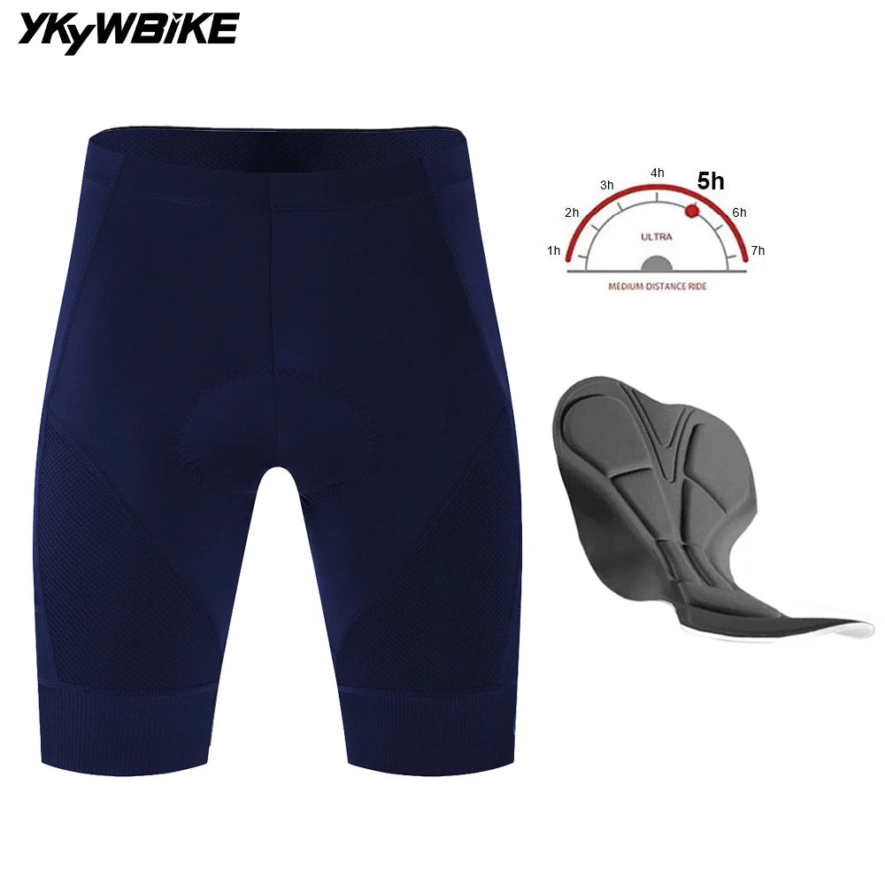 YKYWBIKE Cycling Shorts Padded Men Summer Road Bike Shorts Bicycle Pants Pro Team MTB Bicycle Clothing  Tights Long Distance