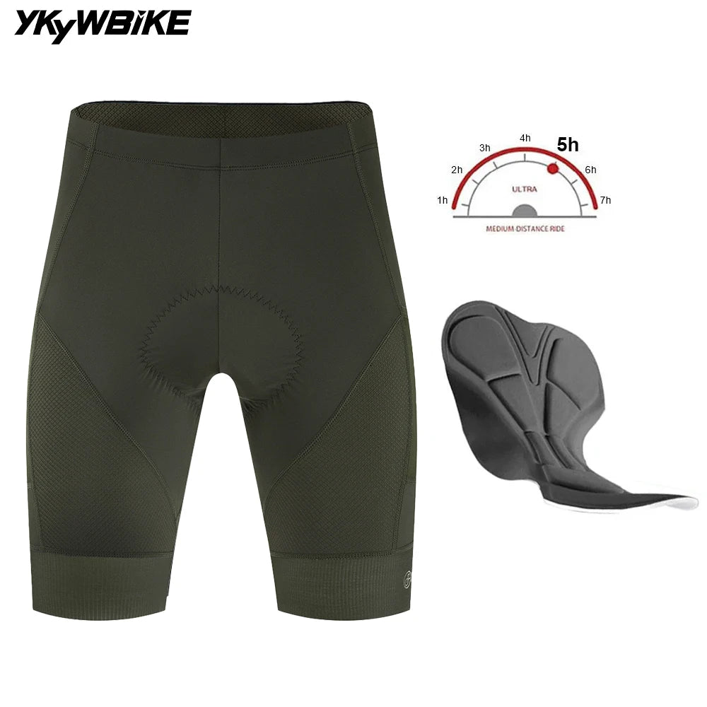 YKYWBIKE Cycling Shorts Padded Men Summer Road Bike Shorts Bicycle Pants Pro Team MTB Bicycle Clothing  Tights Long Distance