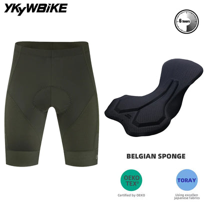 YKYWBIKE Cycling Shorts Padded Men Summer Road Bike Shorts Bicycle Pants Pro Team MTB Bicycle Clothing  Tights Long Distance