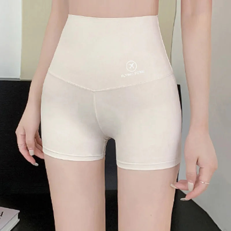 2025 Women's Summer 3/4 Tight Skirt Pants Anti glare, Thin Style Breathable Semi transparent Nylon Bottom Safety Shorts