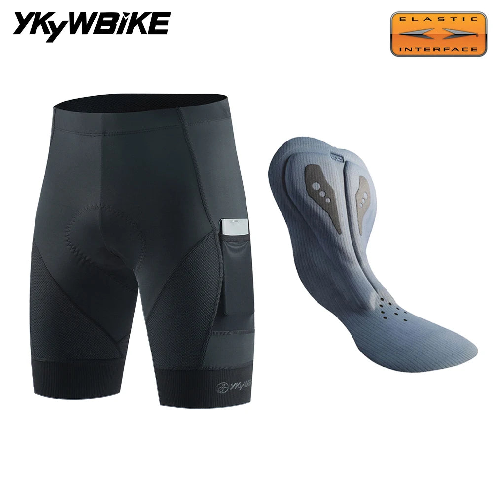 YKYWBIKE Cycling Shorts Padded Men Summer Road Bike Shorts Bicycle Pants Pro Team MTB Bicycle Clothing  Tights Long Distance