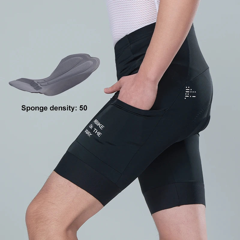 INBIKE Pro Summer Men's Cycling Shorts Bicycle Pants Shock-absorbing Cycling Clothing Mountain Road Bike Tousers With pocket
