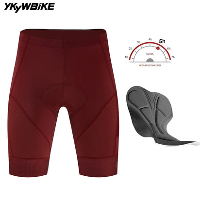 YKYWBIKE Cycling Shorts Padded Men Summer Road Bike Shorts Bicycle Pants Pro Team MTB Bicycle Clothing  Tights Long Distance