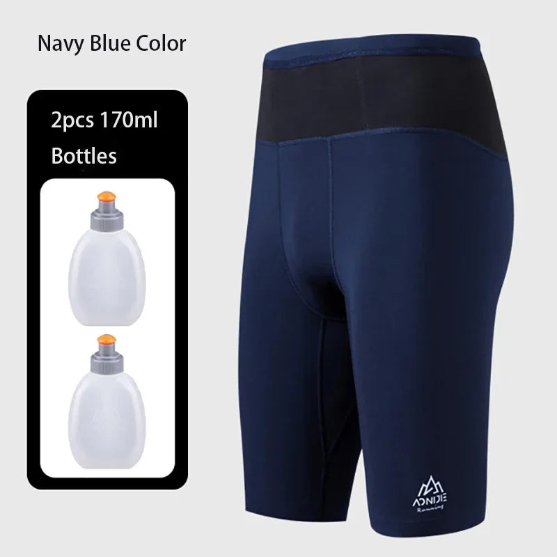 AONIJIE FM5120 Man Male Sports Quick Drying Compression Shorts Tight Elastic Fifth Pants For Summer Training Running Cycling